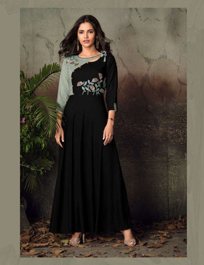 Black Party wear Gown 