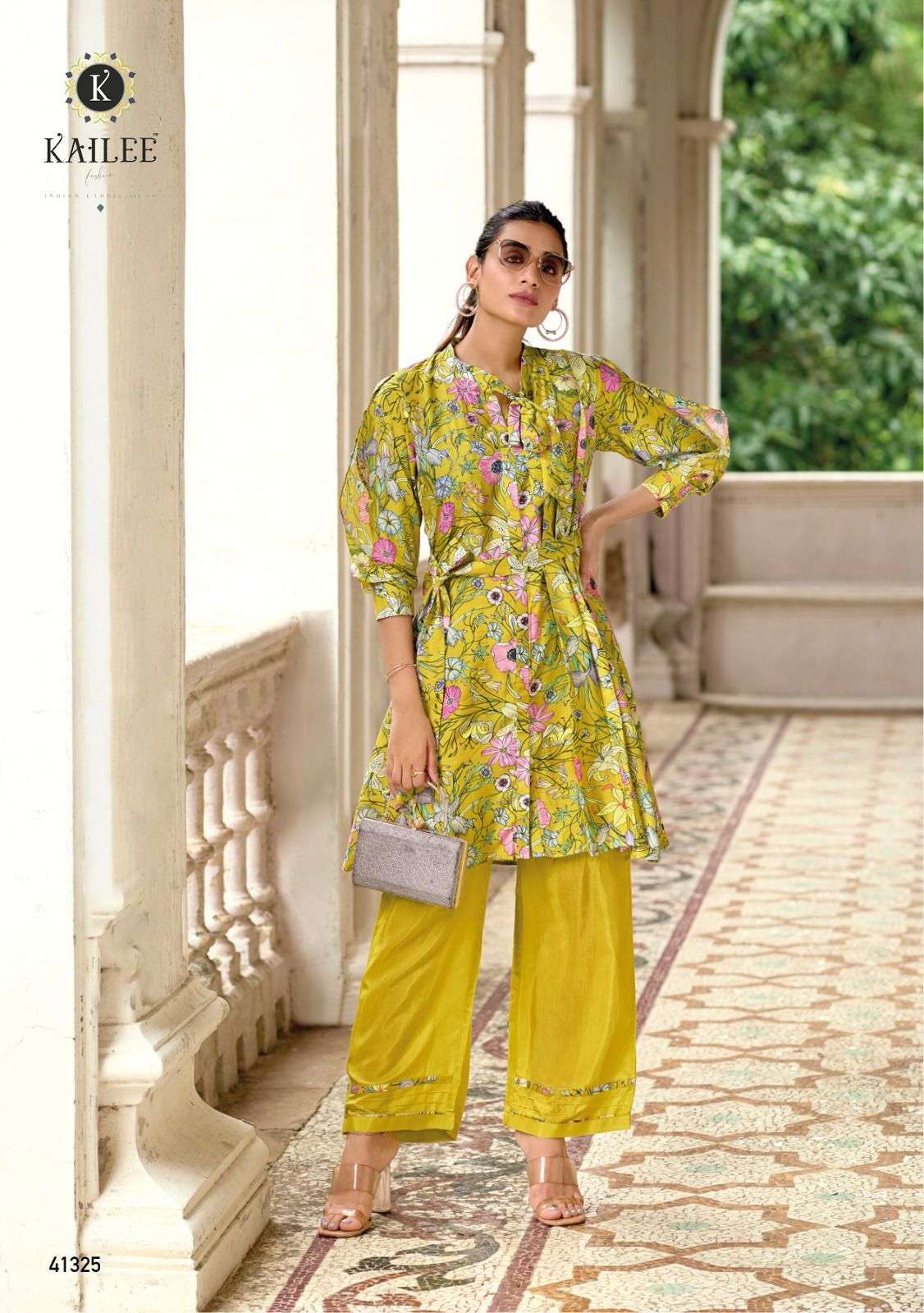 kailee fashion eliza 41321-41325 series latest designer kurti set wholesaler  surat gujarat