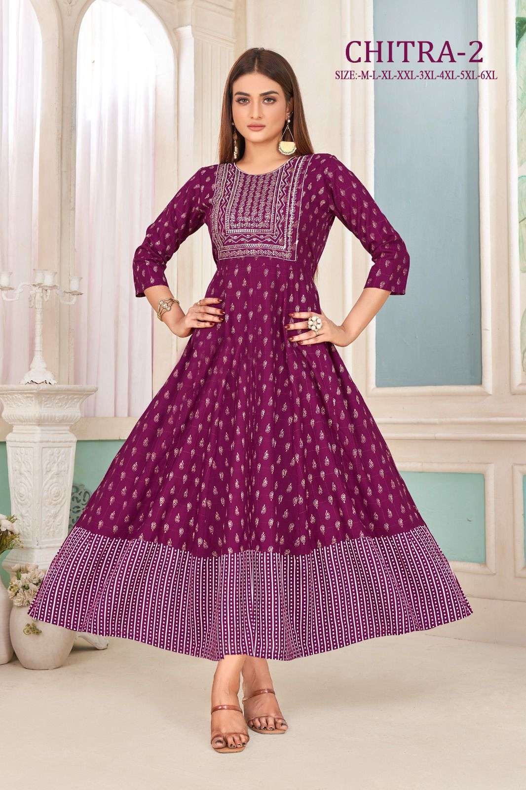 Chitra Vol 2 Rayon Sequence Work Kurti Wholesale catalog of SURAT
