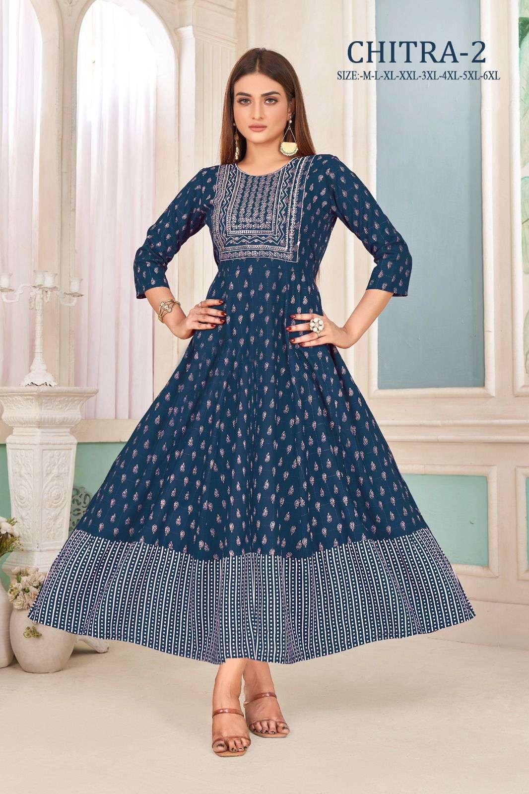 Chitra Vol 2 Rayon Sequence Work Kurti Wholesale catalog of SURAT