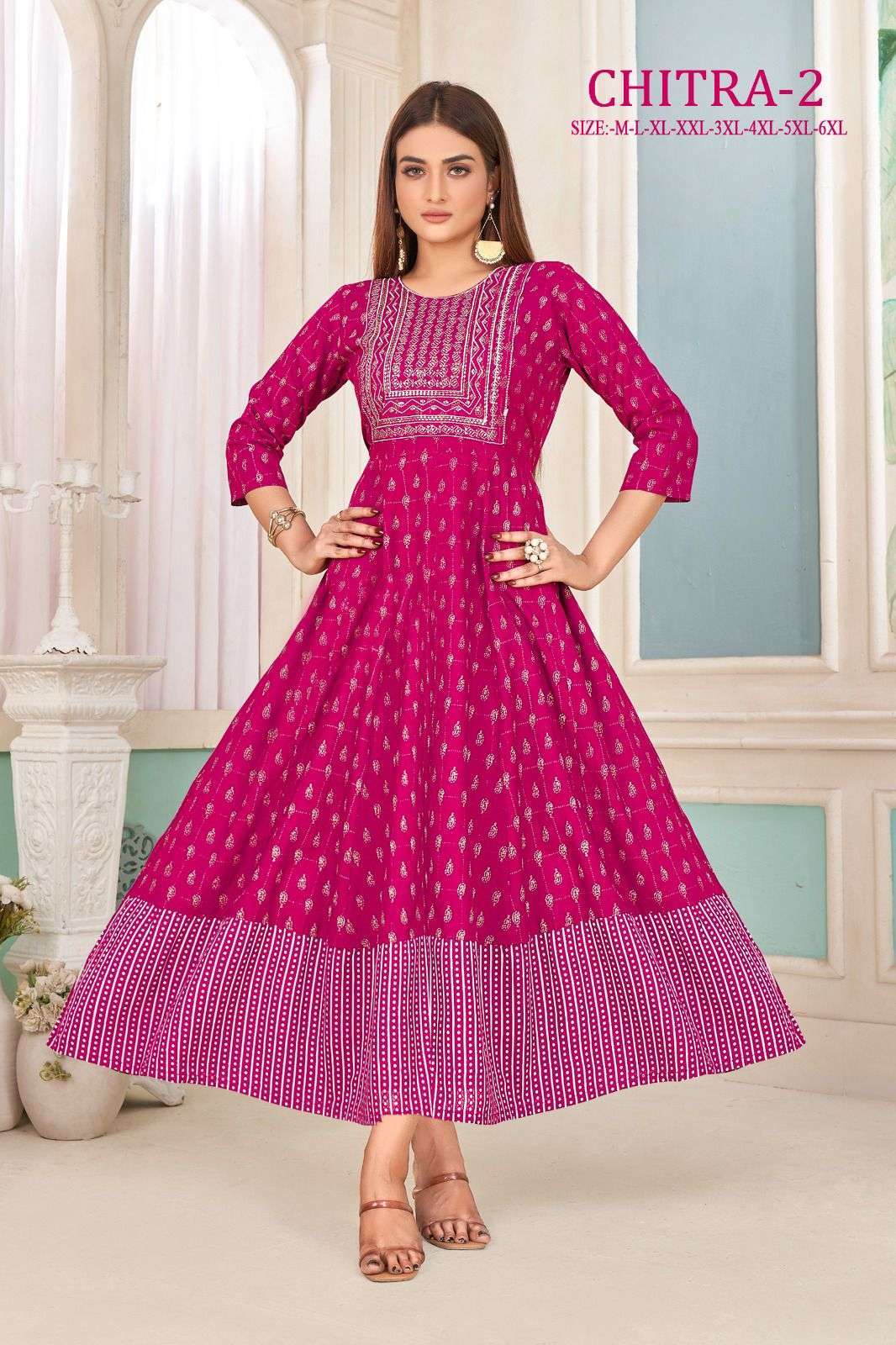 Chitra Vol 2 Rayon Sequence Work Kurti Wholesale catalog of SURAT