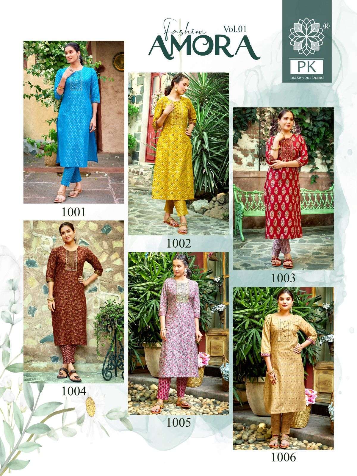 PK FASHION AMORA VOL 1 Kurti Wholesale market of india