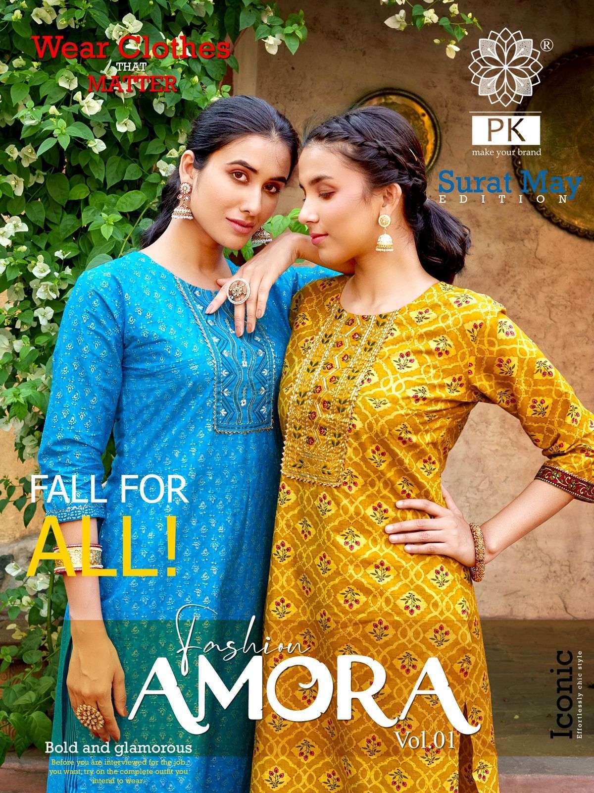 PK FASHION AMORA VOL 1 Kurti Wholesale market of india