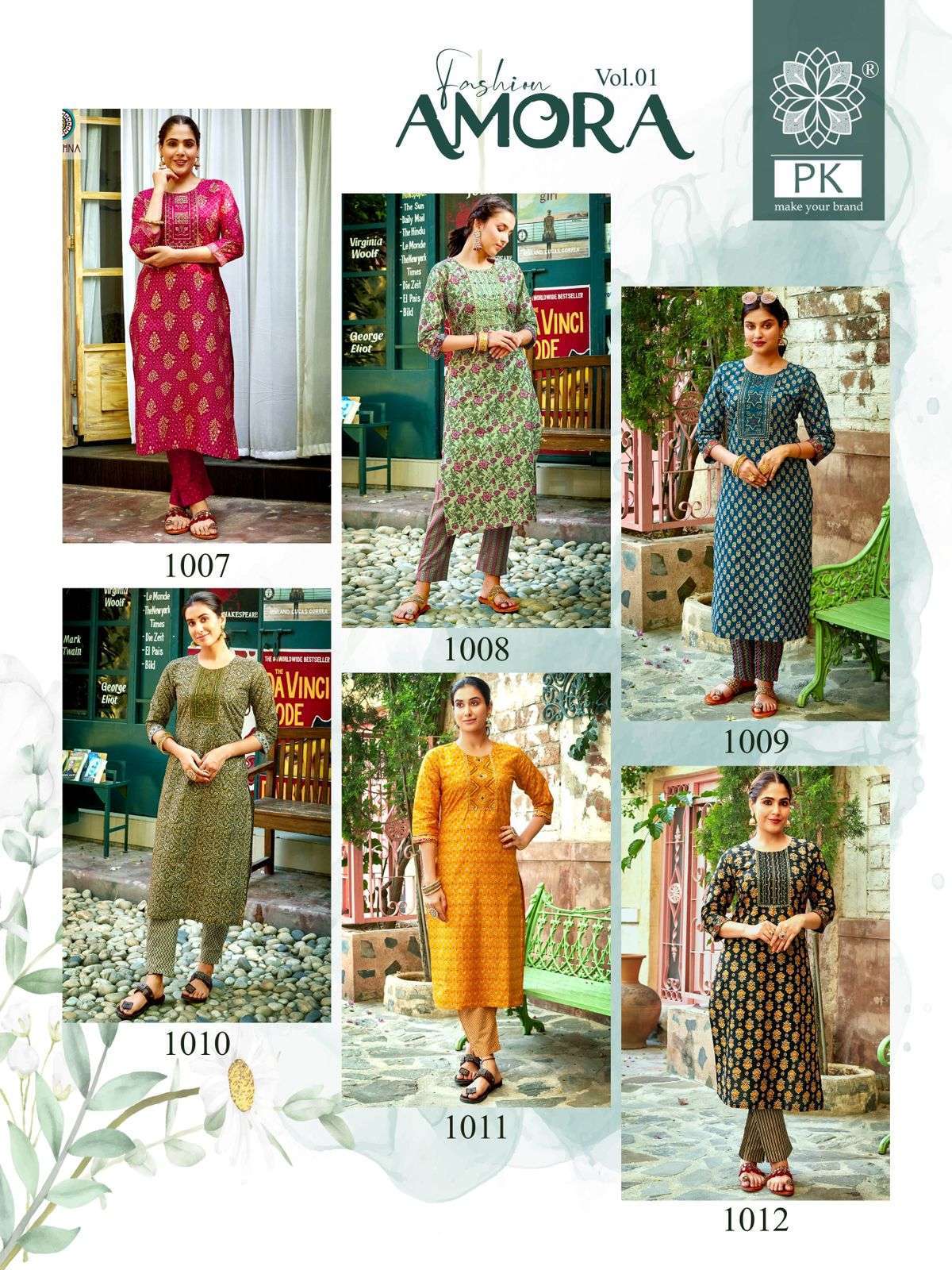 PK FASHION AMORA VOL 1 Kurti Wholesale market of india