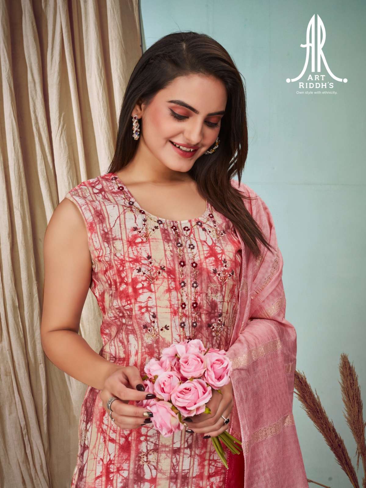 Ridh Art Ridh vol -2 MODAL CHANDARY HEAVY KHATLIWORK AND HAND WORK Kurti ...