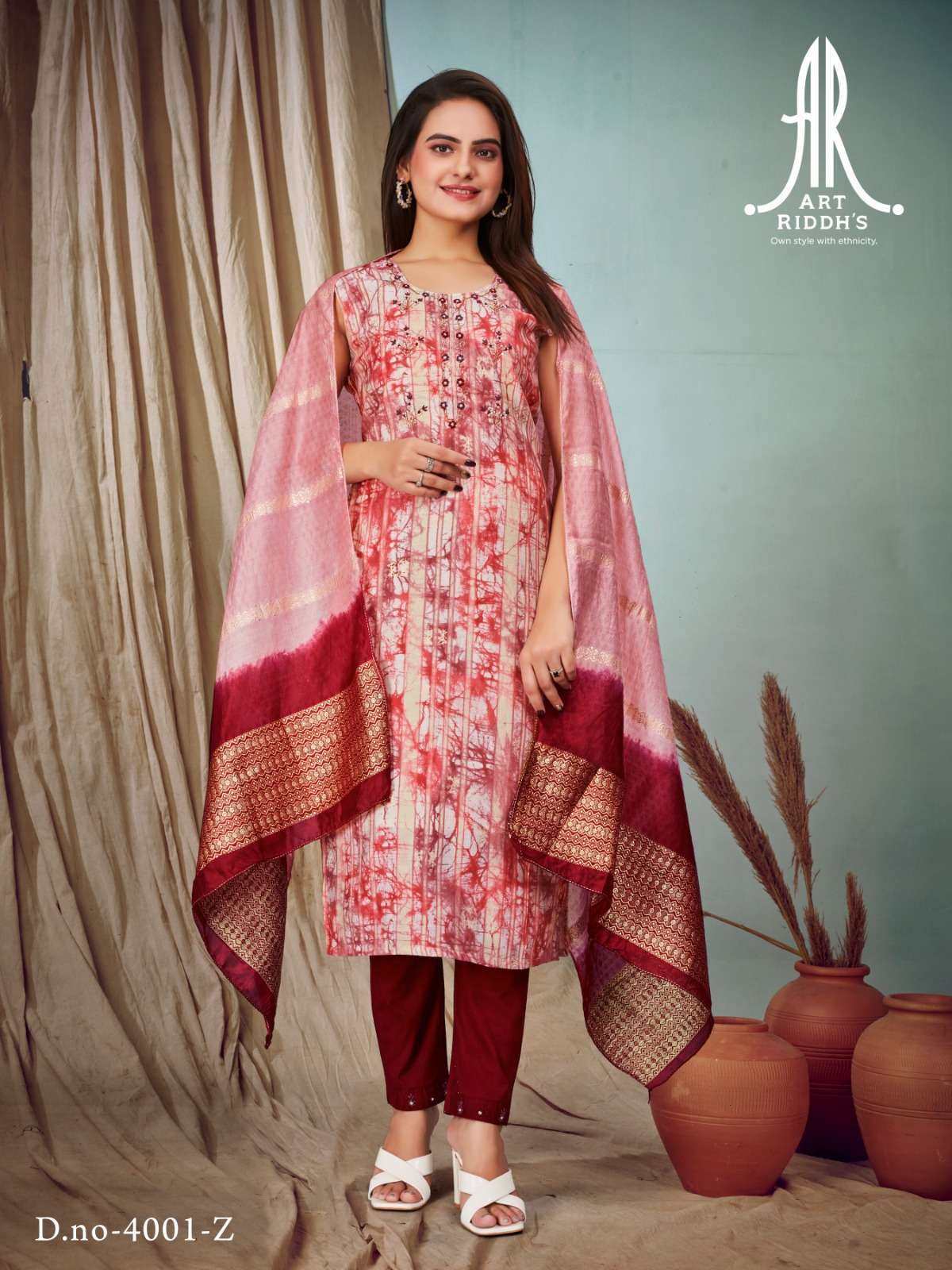 Ridh Art Ridh vol -2 MODAL CHANDARY HEAVY KHATLIWORK AND HAND WORK Kurti ...