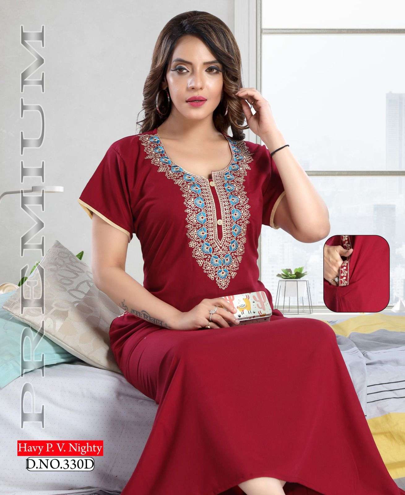 Indian Cotton Rayon BIMBA Brand NEW RED Kurti Kurta LONG Kameez Ethnic |  eBay