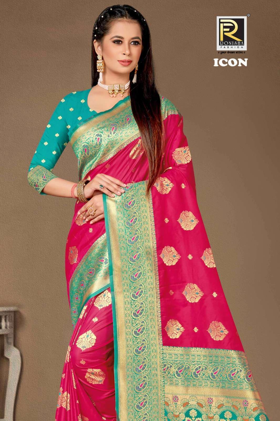 Ronisha Icon Banarasi Silk Saree Wholesaler of Saree in India