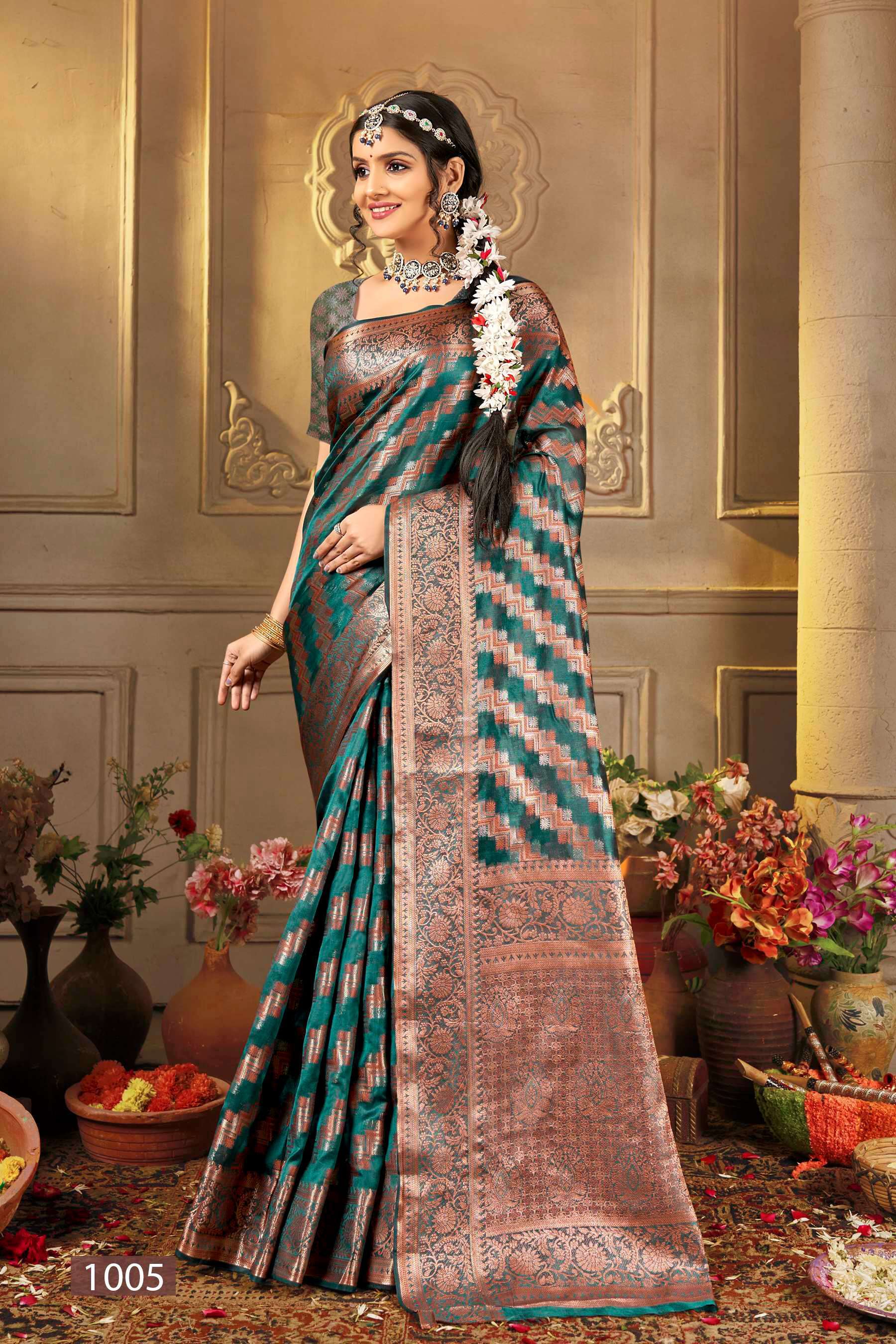 Saroj  Manohari silk Vol - 12 Soft Organza saree Saree Wholesale Saree market in India