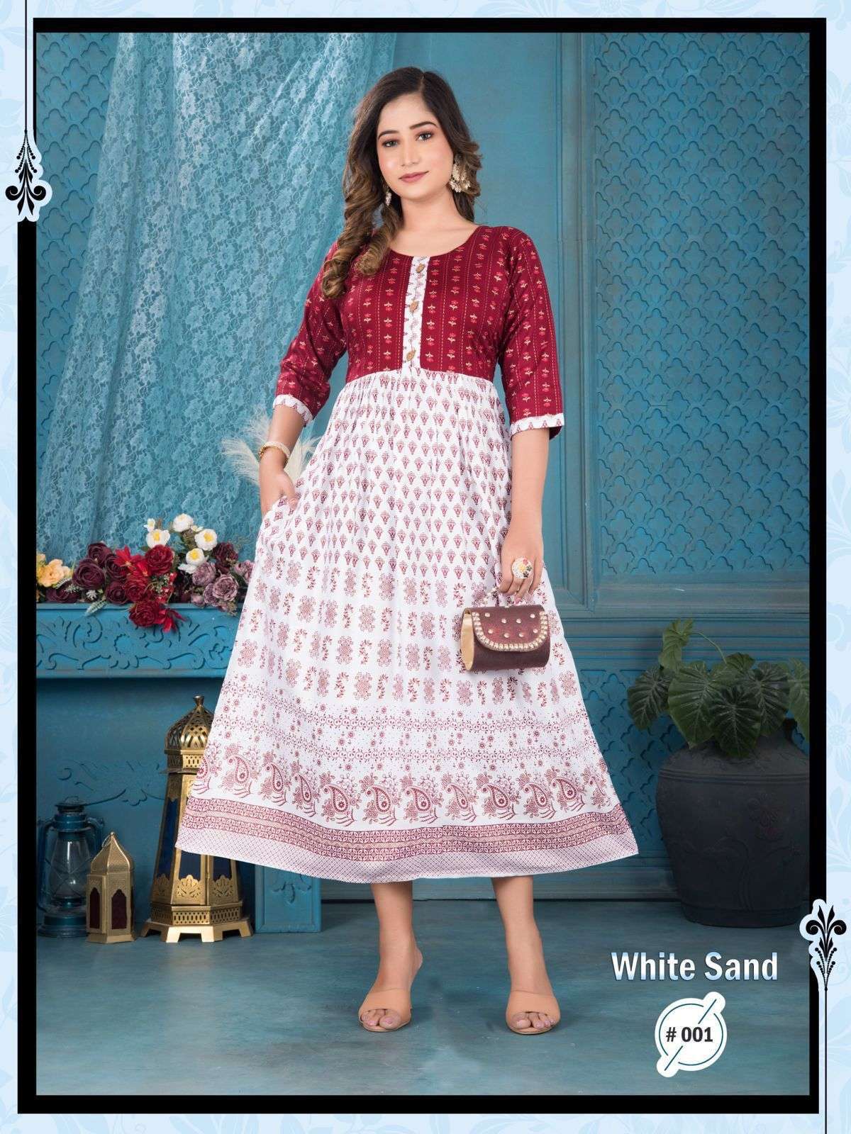GOLDEN WHITE SAND Kurti Wholesale Branded Kurti market in India