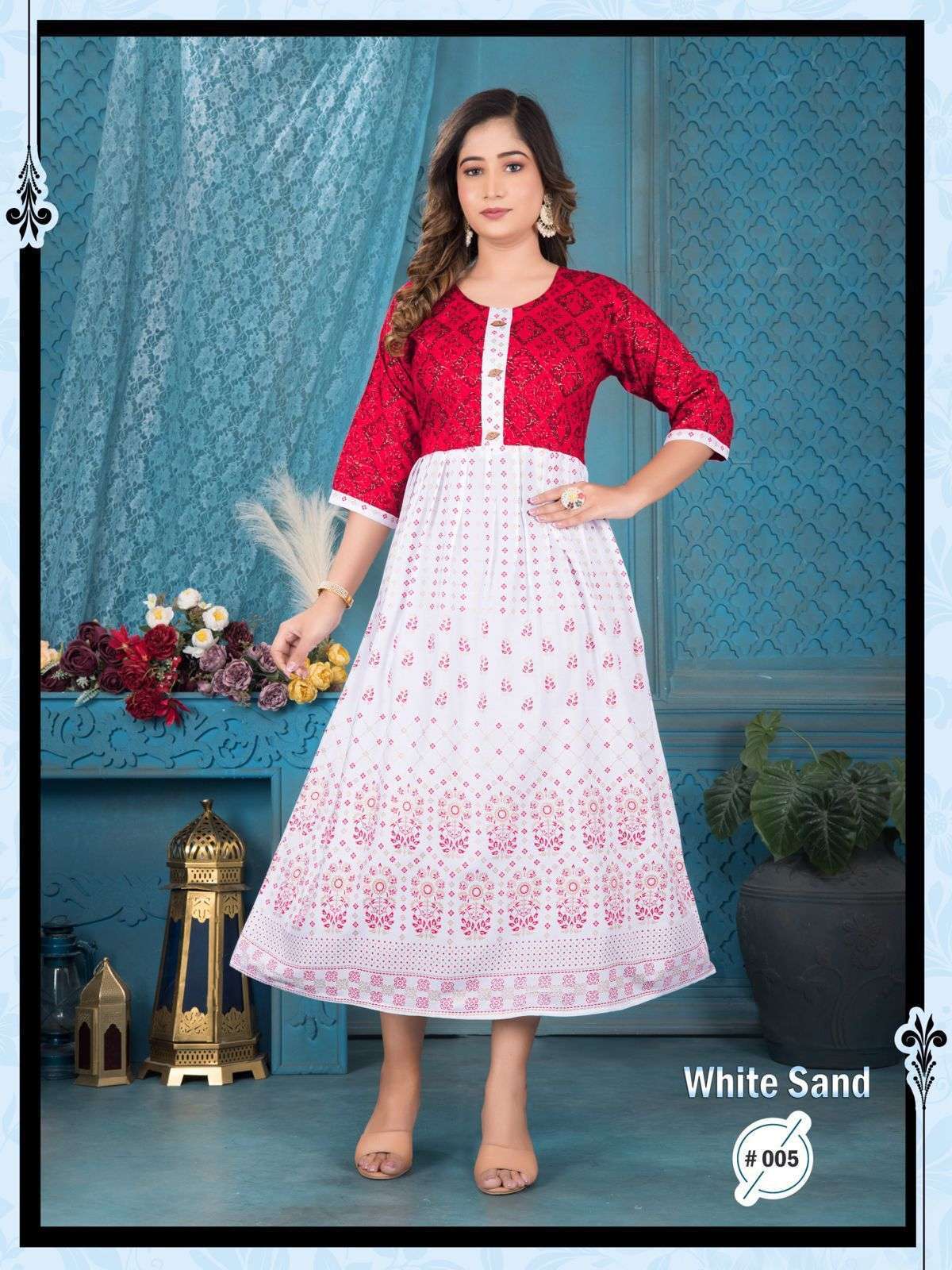 GOLDEN WHITE SAND Kurti Wholesale Branded Kurti market in India
