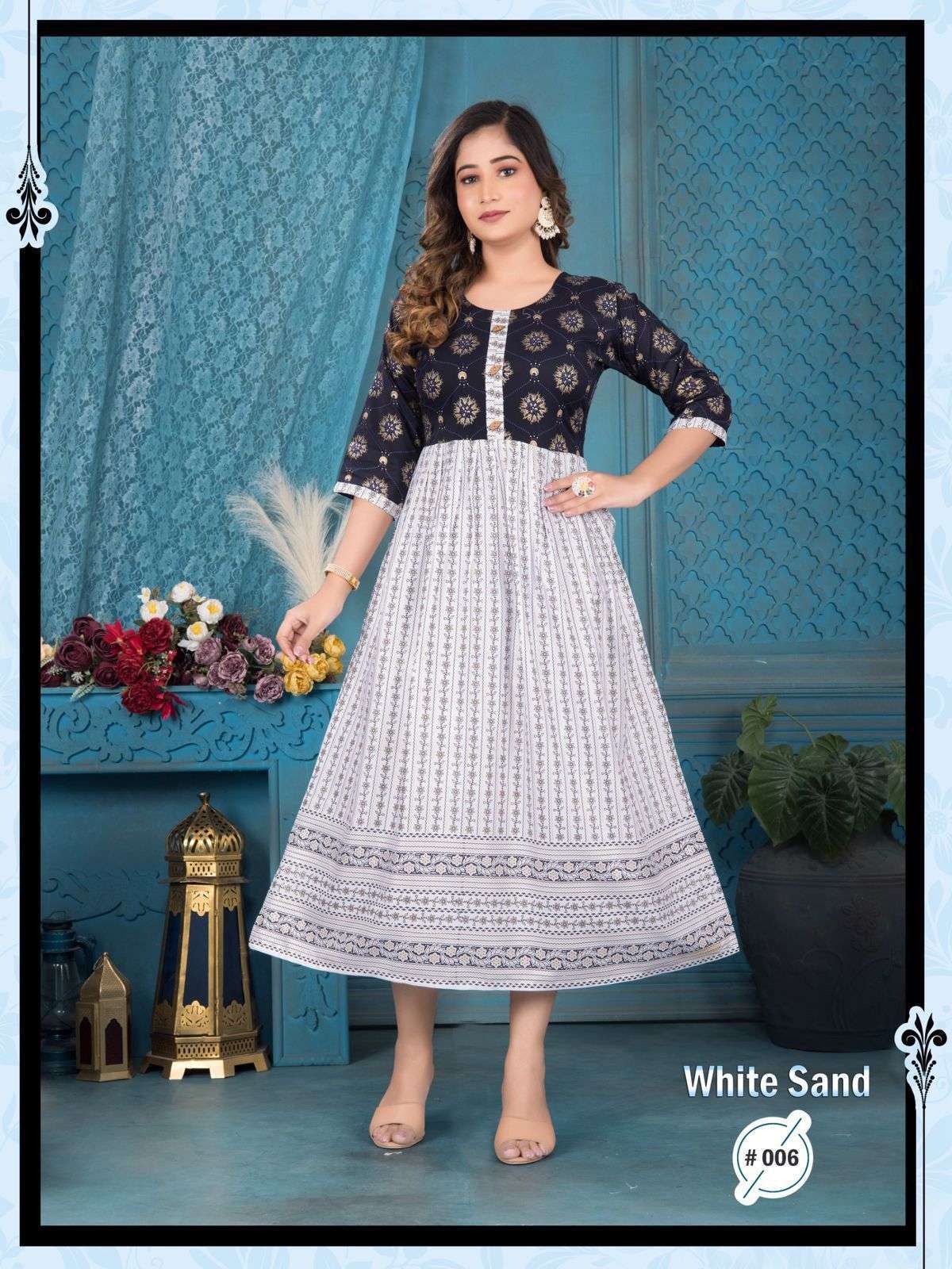 GOLDEN WHITE SAND Kurti Wholesale Branded Kurti market in India