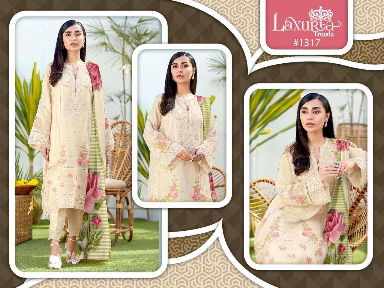 Laxuria Trendz 1317 Designer Stylish Dress materials Wholesaler of Dress material in India