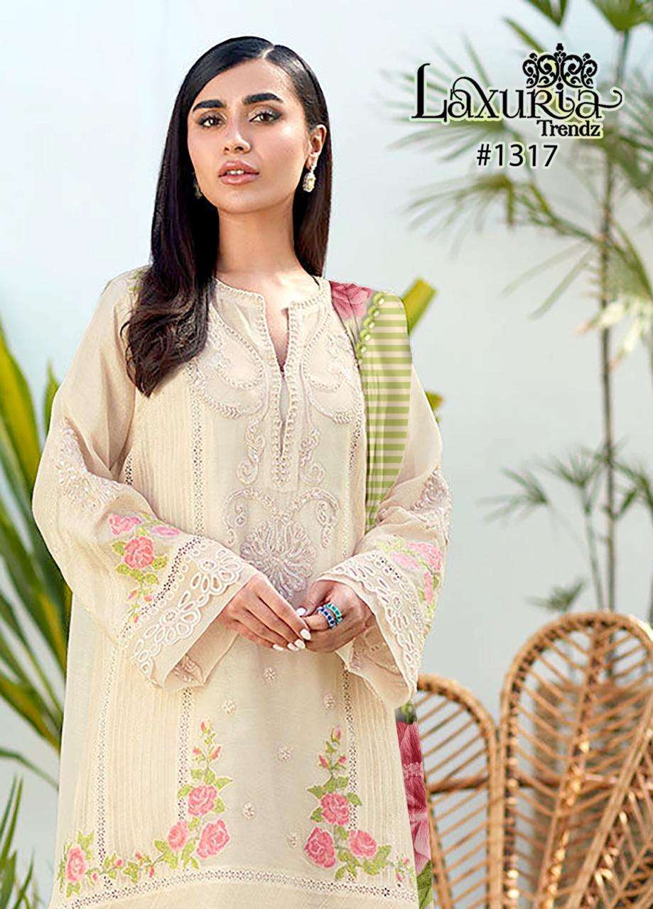 Laxuria Trendz 1317 Designer Stylish Dress materials Wholesaler of Dress material in India