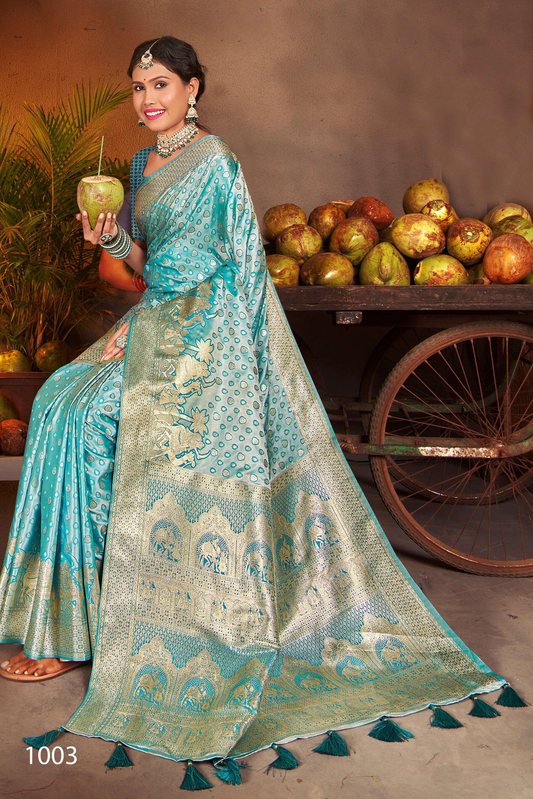 Saroj  Shreemati Vol - 1 Soft 50*600 soft silk Wholesaler of Saree in Surat