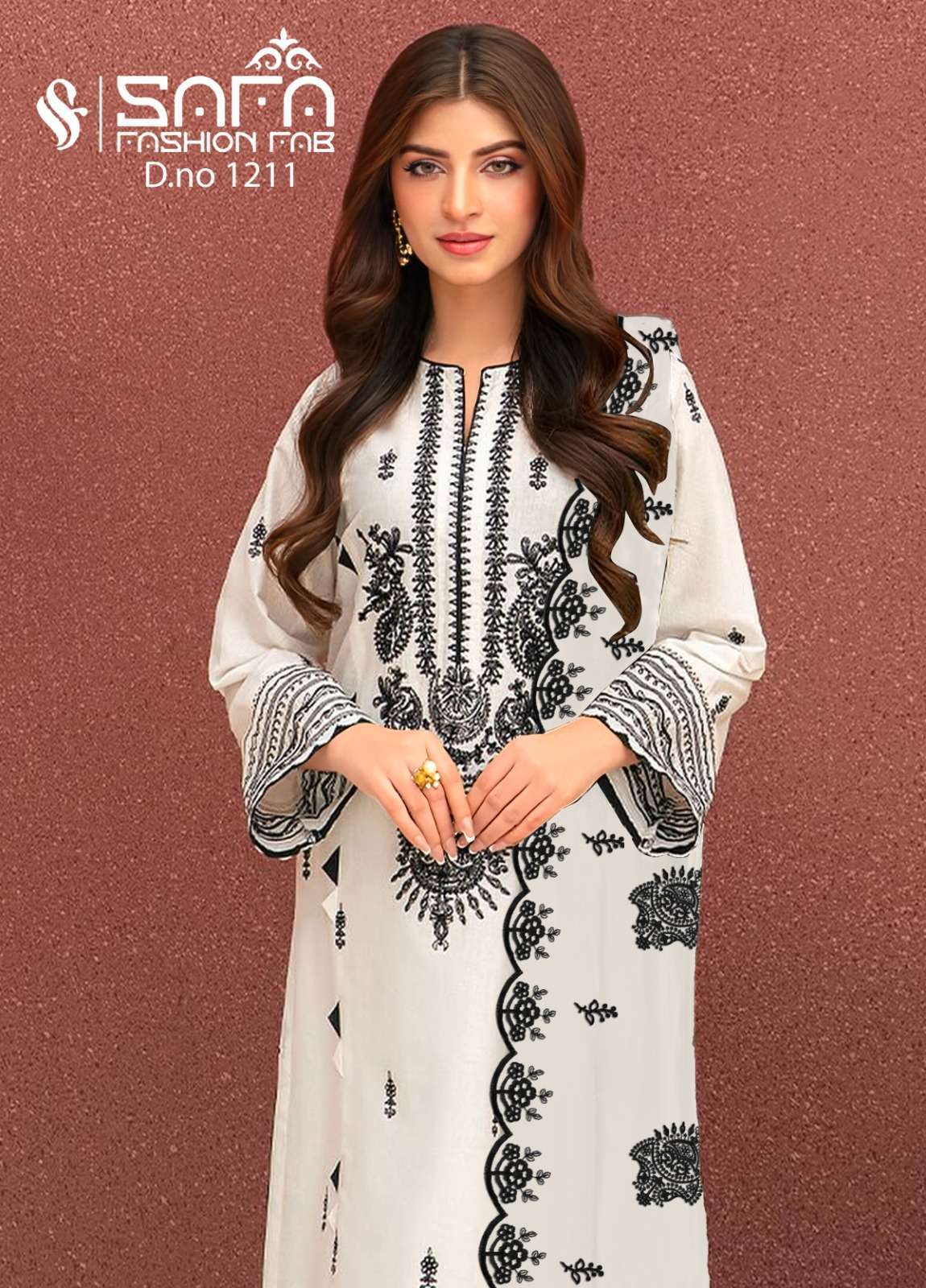 Safa Fashion Fab 1211 Organza Embroidered Salwar Kameez Wholesale market in Surat