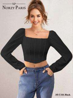 Norzy Paris Tipsy T 931 Black & 937 White Wholesale Western top Clothing wholesaler in Surat