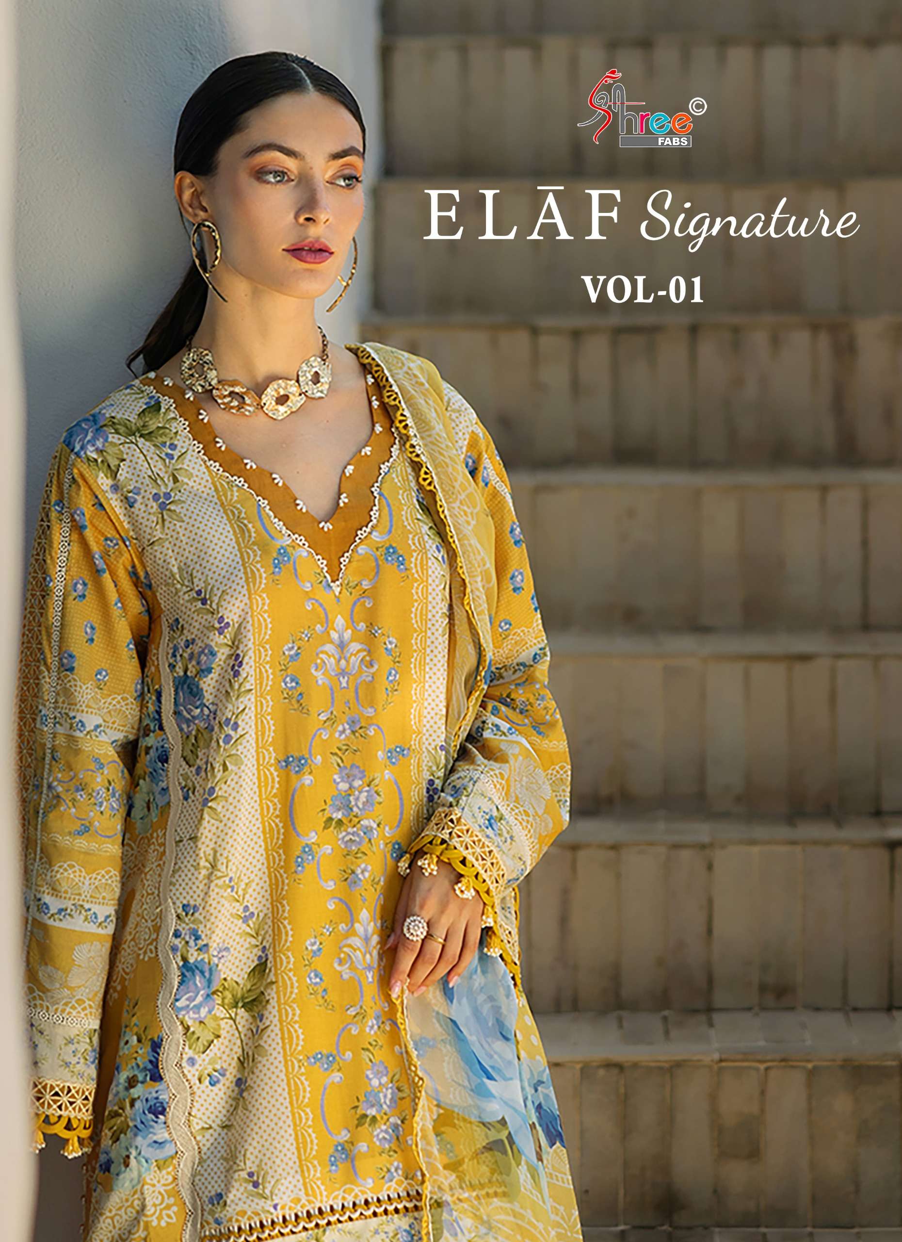 Dalwar Shree Fabs Elaf Signature Vol 1 Cotton Dupatta pakistani dalwar suit