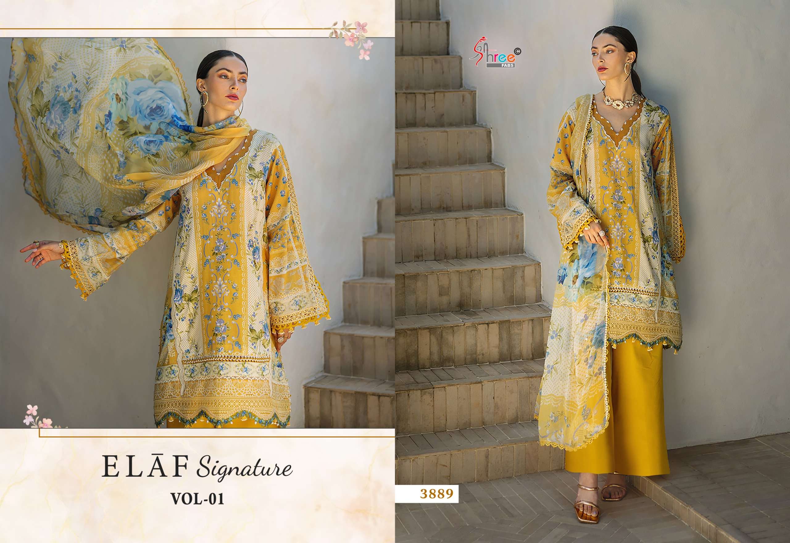 Shree Fabs Elaf Signature Vol 1 Cotton Dupatta pakistani dalwar suit