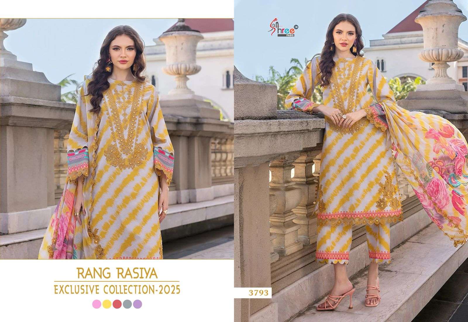 Siree Rong Shree Rang rasiya exclusive collection 2025 Chiffon Duppatta pakistani ...