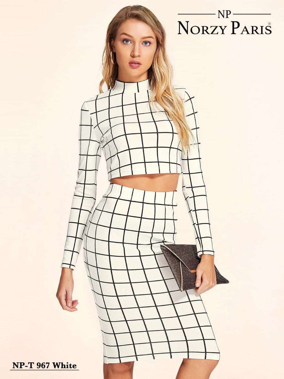 Norzy Paris Tipsy T 961 Black , 966 Pink , 967 White bodycon dress