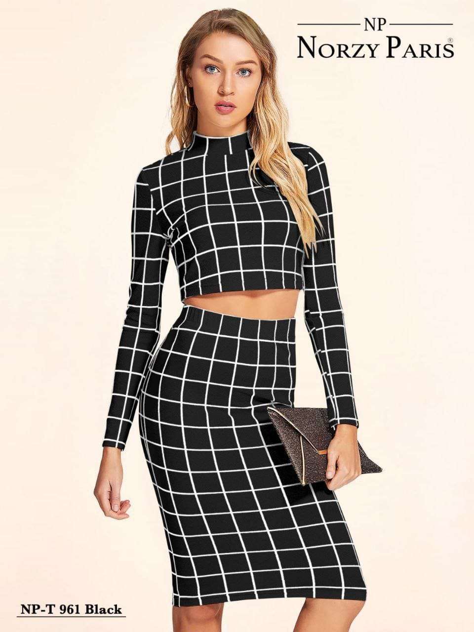 Norzy Paris Tipsy T 961 Black , 966 Pink , 967 White bodycon dress