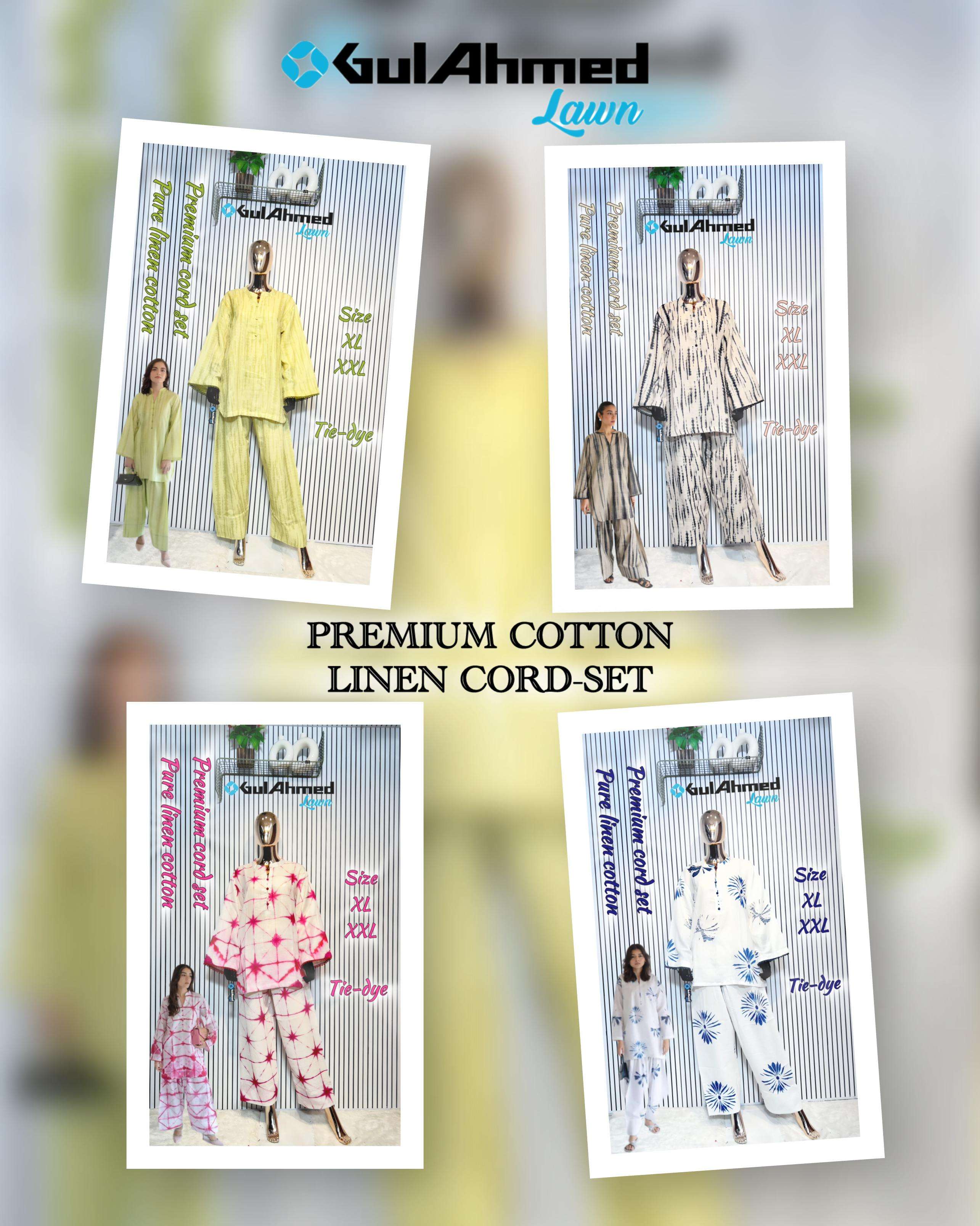 Gul Ahmed Cord Set d vol 2 linen edition coord set wholesale in mumbai
