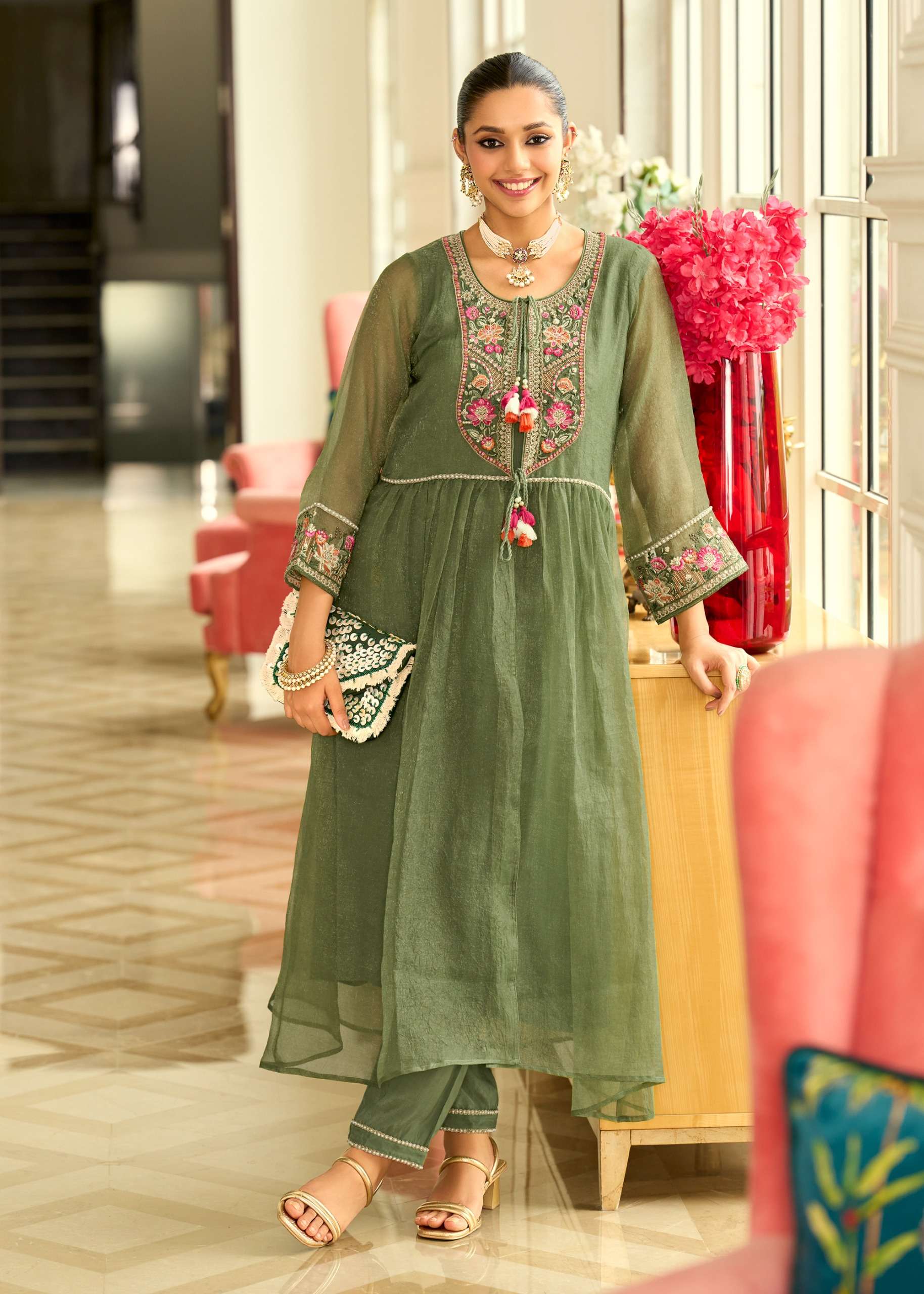 PRM India Swara net kurti design catalogue