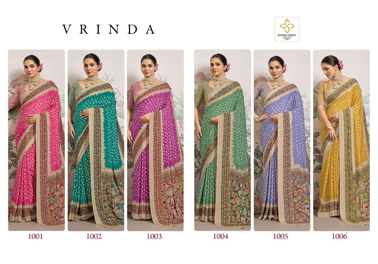 Shubh Shree Vrinda sarees catalogues