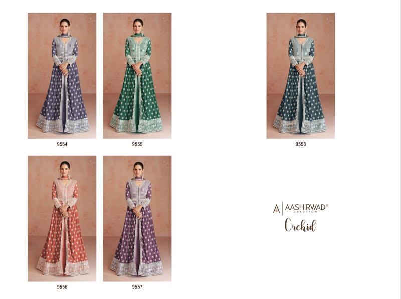 Aashirwad Orchid catalog wholesale salwar kameez online shopping - Sanvari Fashion