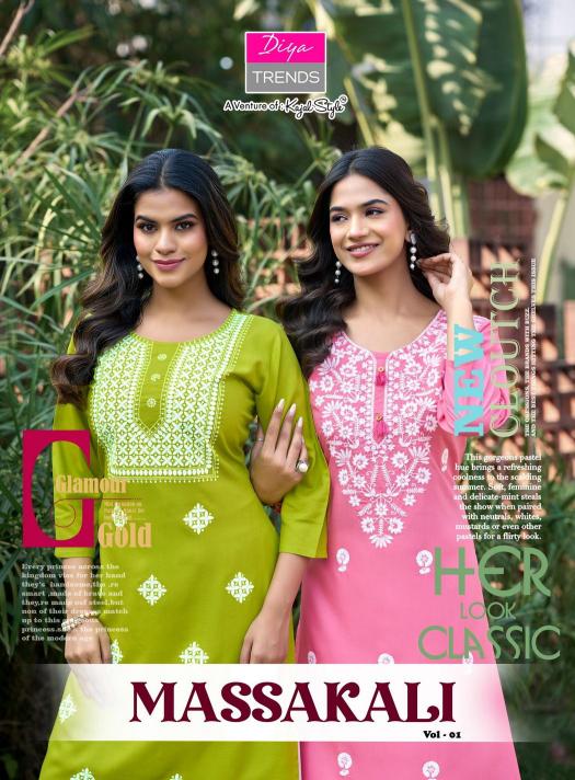 Diya Trends Massakali Vol 1 catalog readymade kurti wholesale market in surat - Sanvari Fashion