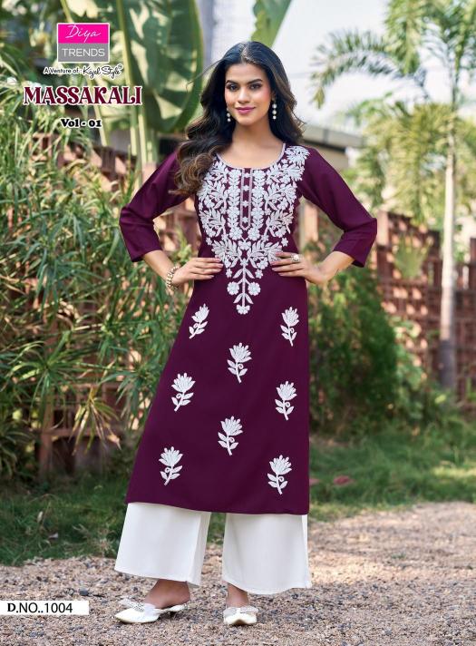 Diya Trends Massakali Vol 1 catalog readymade kurti wholesale market in surat - Sanvari Fashion