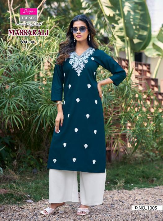 Diya Trends Massakali Vol 1 catalog readymade kurti wholesale market in surat - Sanvari Fashion