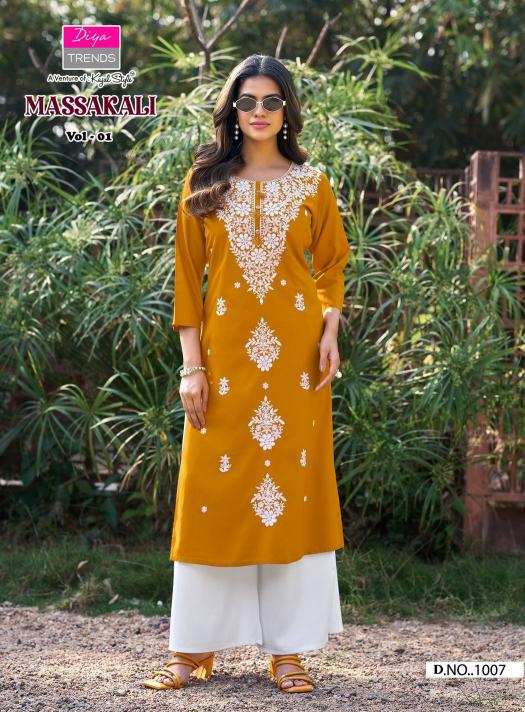 Diya Trends Massakali Vol 1 catalog readymade kurti wholesale market in surat - Sanvari Fashion