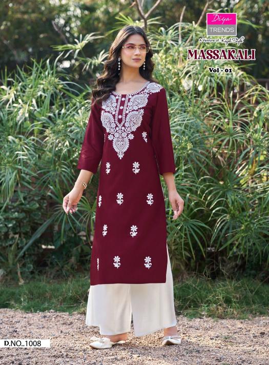 Diya Trends Massakali Vol 1 catalog readymade kurti wholesale market in surat - Sanvari Fashion