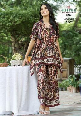 Mostyle 5203 , 5191 & 5130 catalog co ord sets manufacturers in india - Sanvari Fashion