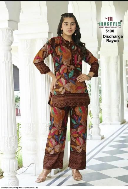 Mostyle 5203 , 5191 & 5130 catalog co ord sets manufacturers in india - Sanvari Fashion