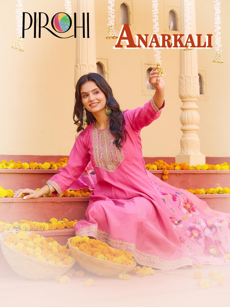 Pirohi Anarkali catalog branded kurti wholesale - Sanvari Fashion