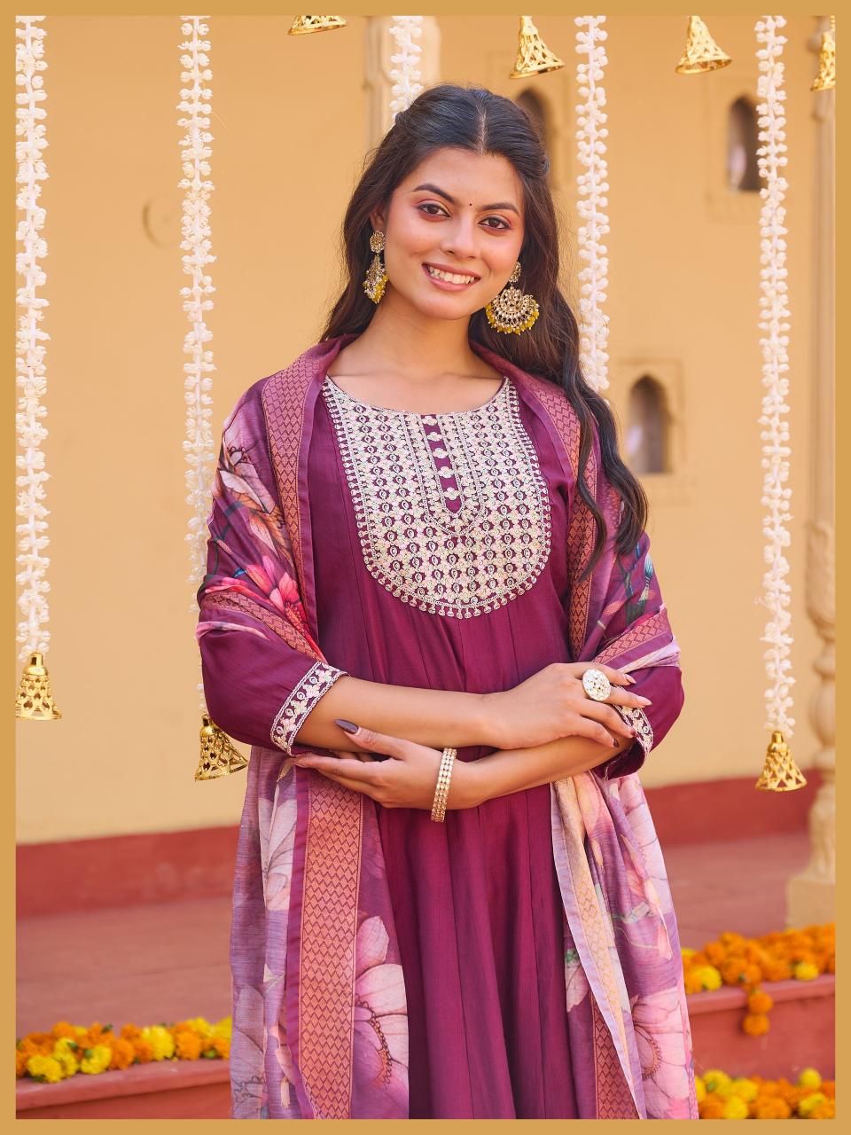 Pirohi Anarkali catalog branded kurti wholesale - Sanvari Fashion