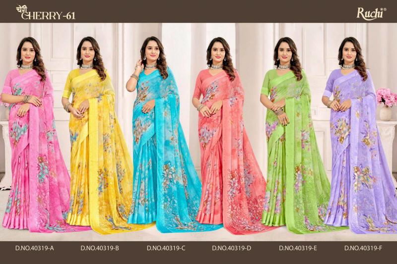 Ruchi Cherry Vol 61 catalogue sarees online shopping - Sanvari Fashion