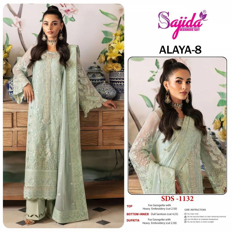 Sajida Alaya Vol 8 catalog wholesale market for pakistani suits in mumbai - Sanvari Fashion