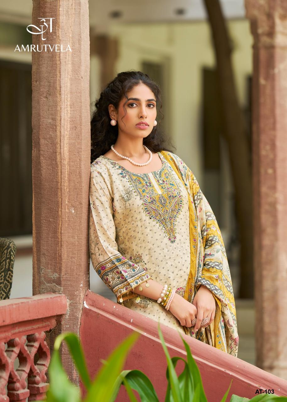 Amrutvela AT103 catalog pakistani suits importer wholesaler delhi - Sanvari Fashion