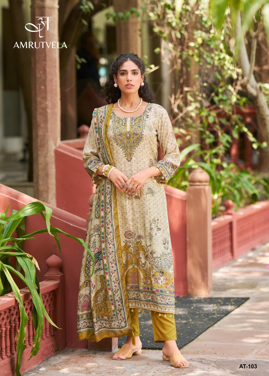 Amrutvela AT103 catalog pakistani suits importer wholesaler delhi - Sanvari Fashion
