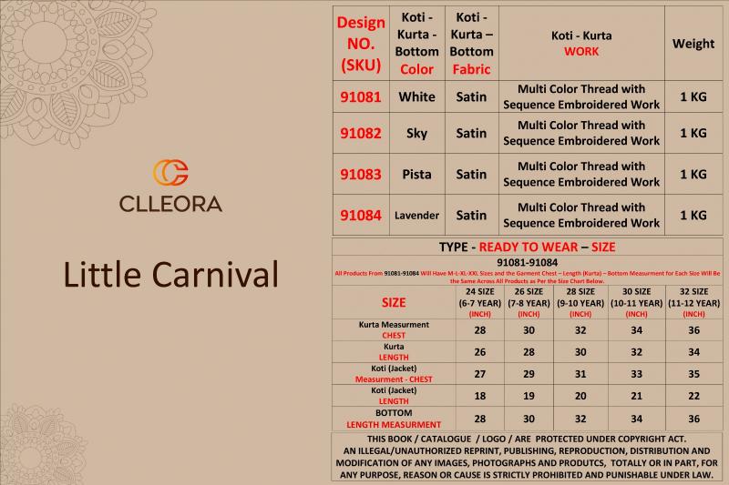 Clleora Little Carnival catalog kids wear wholeslaer in india - Sanvari Fashion
