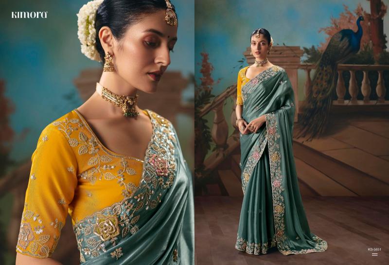 Kimora Kajal vol 18 catalog factory of sarees in surat - Sanvari Fashion