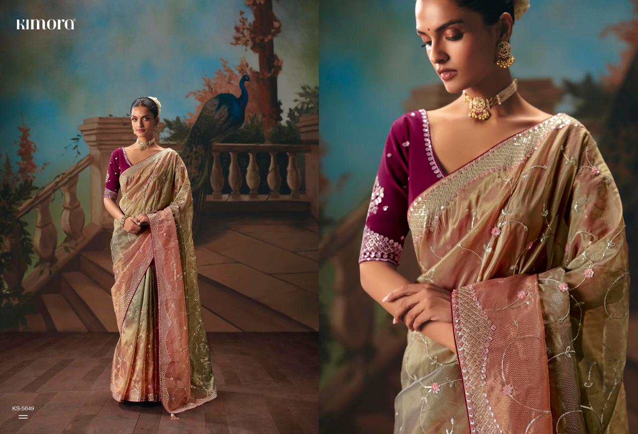 Kimora Kajal vol 18 catalog factory of sarees in surat - Sanvari Fashion