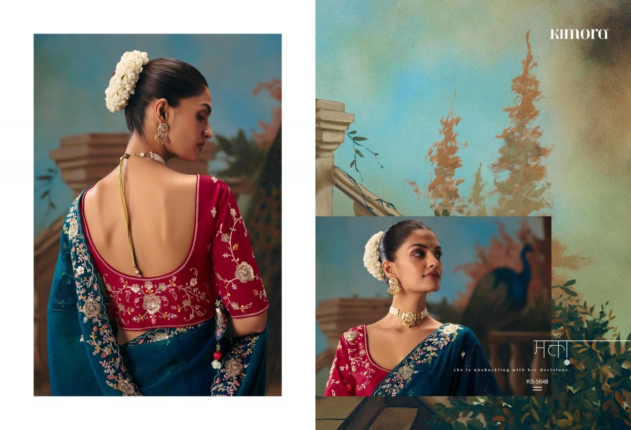 Kimora Kajal vol 18 catalog factory of sarees in surat - Sanvari Fashion