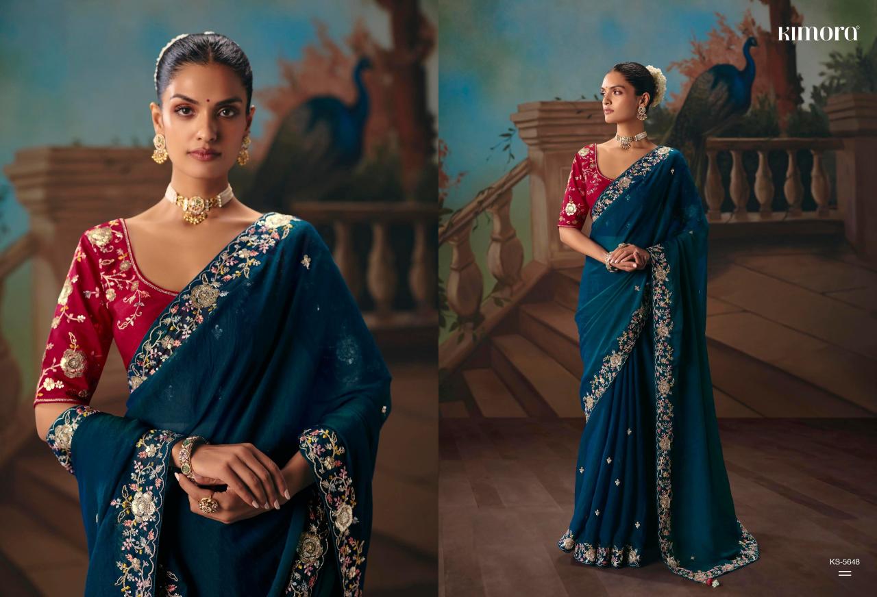 Kimora Kajal vol 18 catalog factory of sarees in surat - Sanvari Fashion