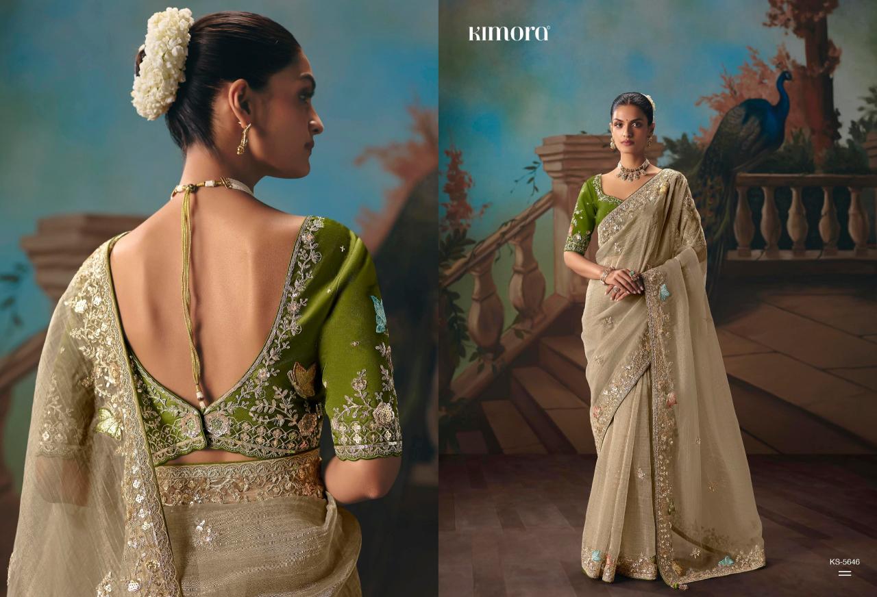Kimora Kajal vol 18 catalog factory of sarees in surat - Sanvari Fashion