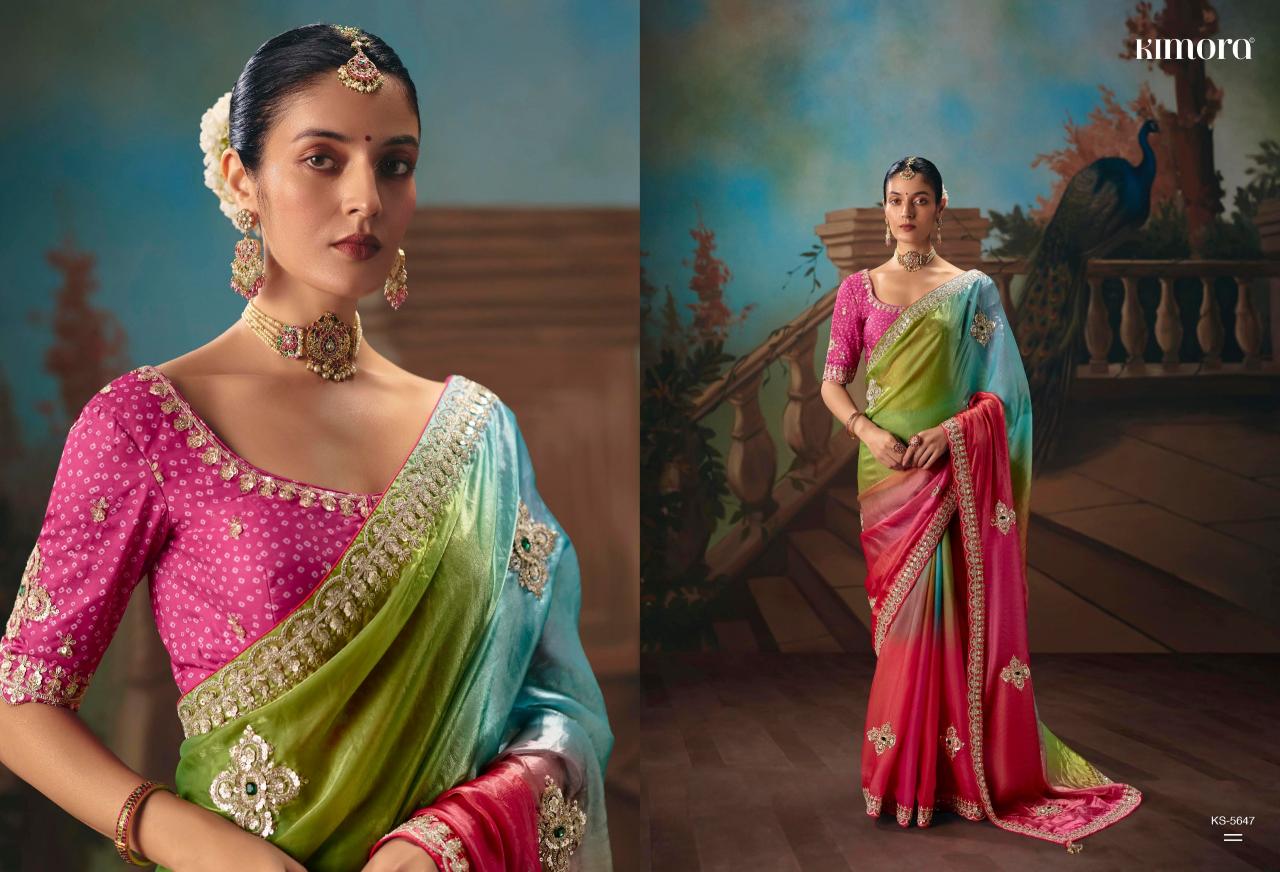 Kimora Kajal vol 18 catalog factory of sarees in surat - Sanvari Fashion